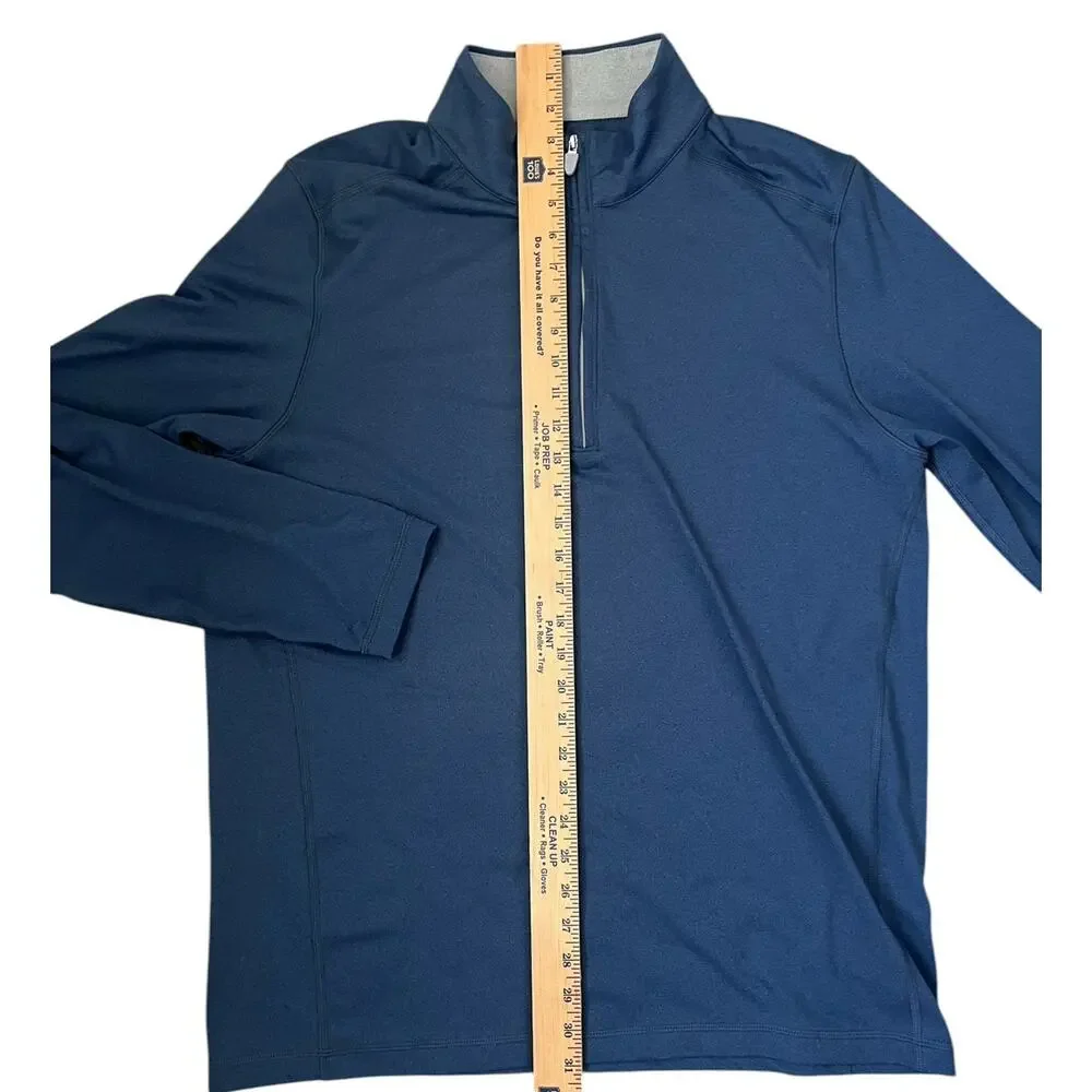 Brooks Brothers Performance Pullover Long Sleeve Preppy Navy Office Mens Large